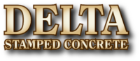 Delta Stamped Concrete Logo